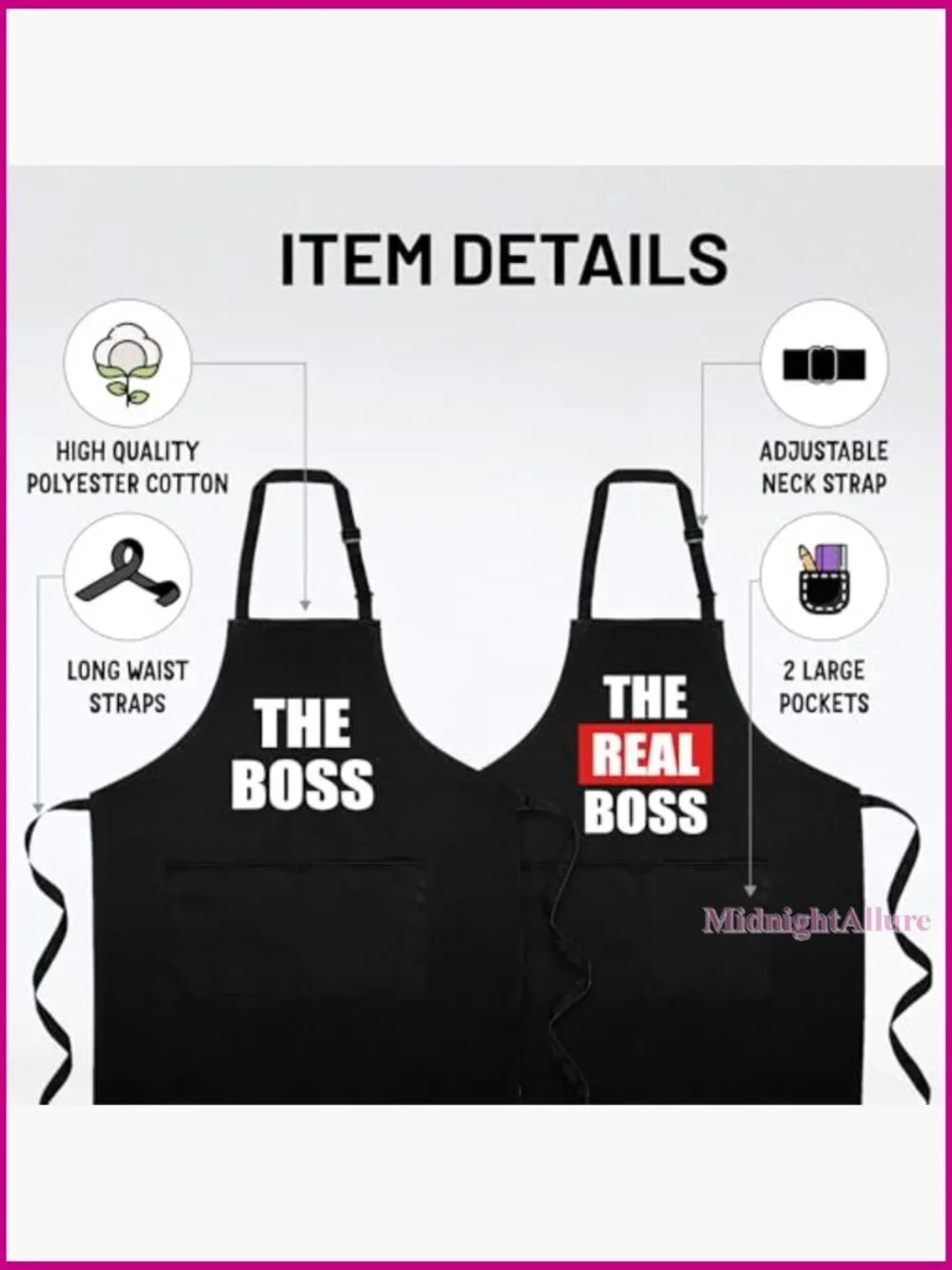 Funny Couple Aprons His & Her Kitchen Cooking Set